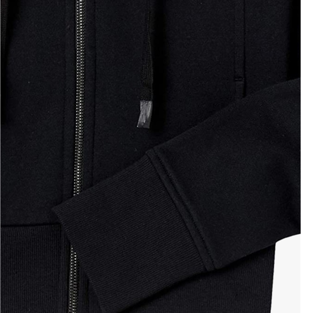 NWT CORE 10 Cropped Zip-Up Hoodie Sweatshirt Black - Picture 6 of 8
